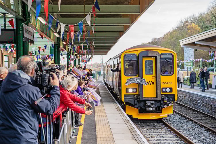 When the Dartmoor Rail line was opened in 2021.
 Photographs by Jack Boskett