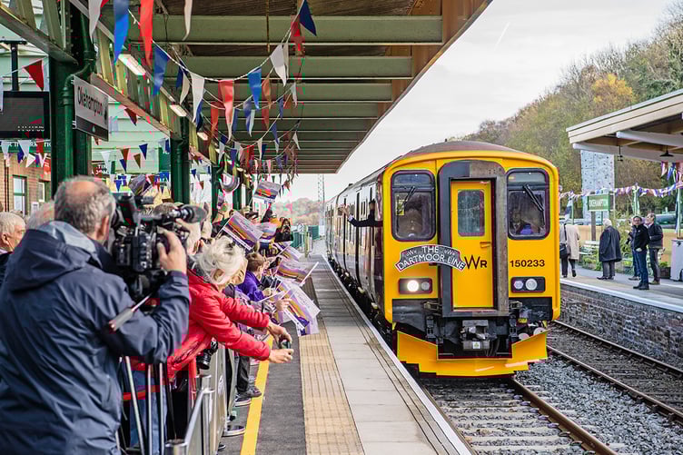 The reopening of Okehampton station on the GWR route, Devon took place today with the RT Honourable Grant Shapps, Transport Minister as the guest to officially open the line. Photographs by Jack Boskett