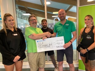 Local swimmer raises over £1,000 for ELF in memory of stepson