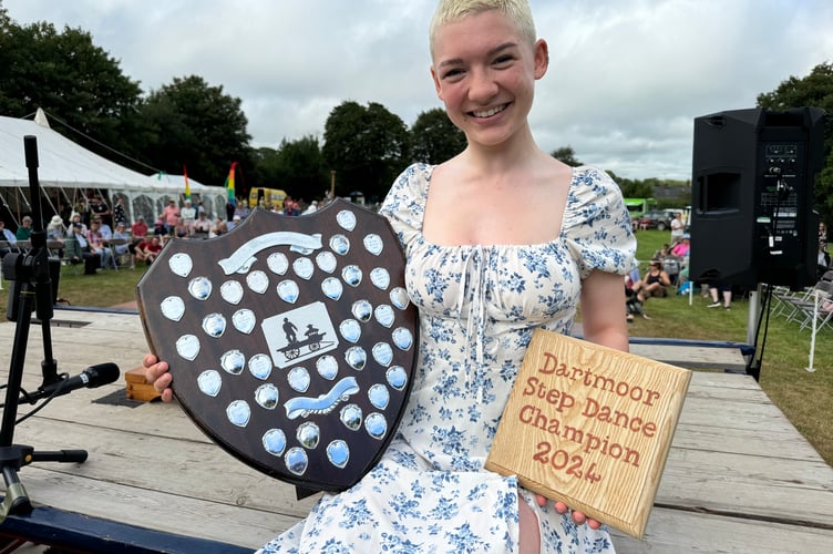 Dartmoor Step Dance Champion 2024 Alice Knight of Farnborough, North Hampshire.