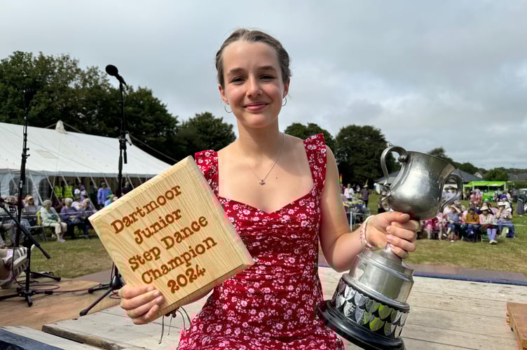 Hazel (15), from South Zeal, was Dartmoor Junior Step Dance Champion 2024.