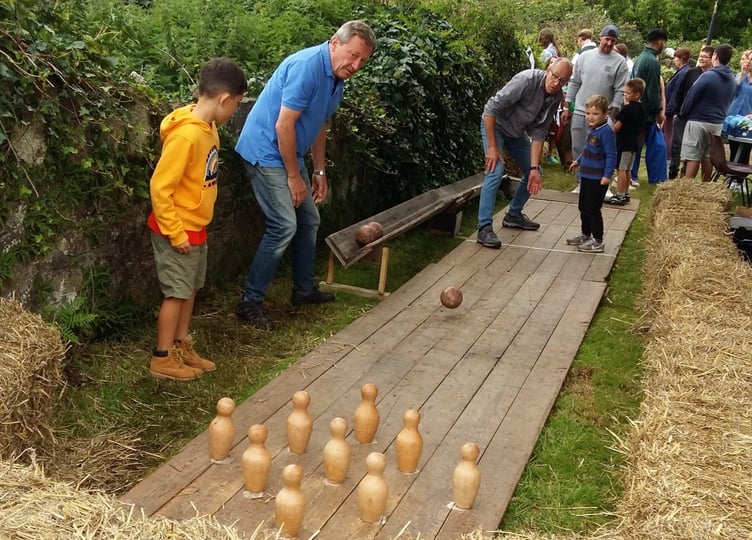 There will be traditional skittles at the Peter Tavy Village Fayre