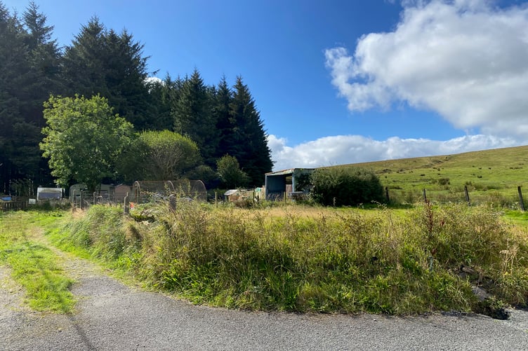 The site for the proposed affordable homes in Princetown is proving controversial.