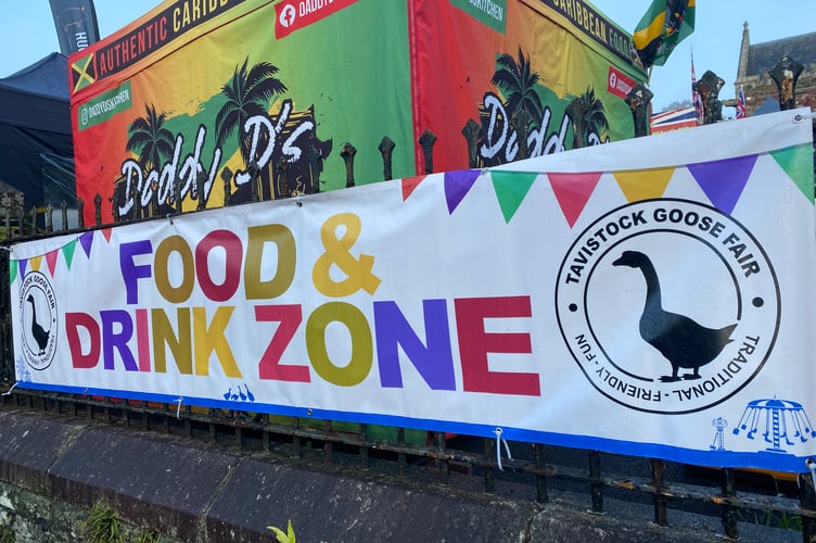 Tavistock Fair's food and drink sector was a big pull for the crowds