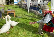 Tavistock mayor welcomes Goose Fair visitors