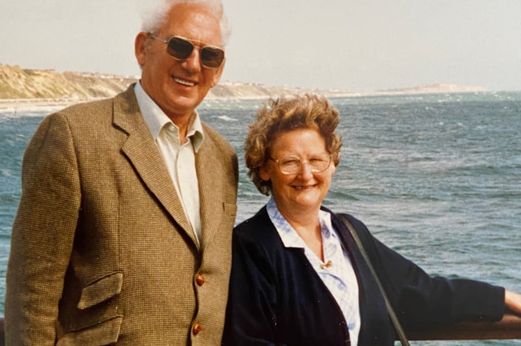 Christine Rickard's adoptive parents Len and Peggy who gave her a loving supportive family life. JPG