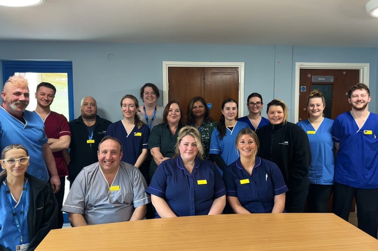 The team at Coombehaven Ward, Exeter