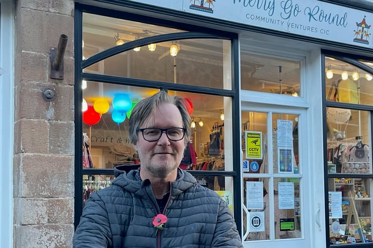 North Tawton resident Christian Martin has joined forces with North Tawton Town Council to provide hot water bottles and blankets, being distributed through not-for-profit community shop Merry Go Round