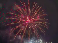 Okehampton fireworks light up the sky