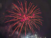 Okehampton fireworks light up the sky