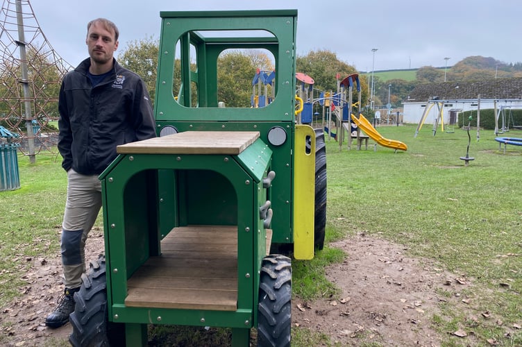 It's not all serious environmental work at Simmons Park - here is the latest play park addition.