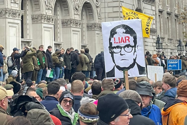 Farmers are protesting the announced reform to farming inheritance which farmers are calling a 'family farm tax'.
(Picture: Holly Greenberry-Pullen)