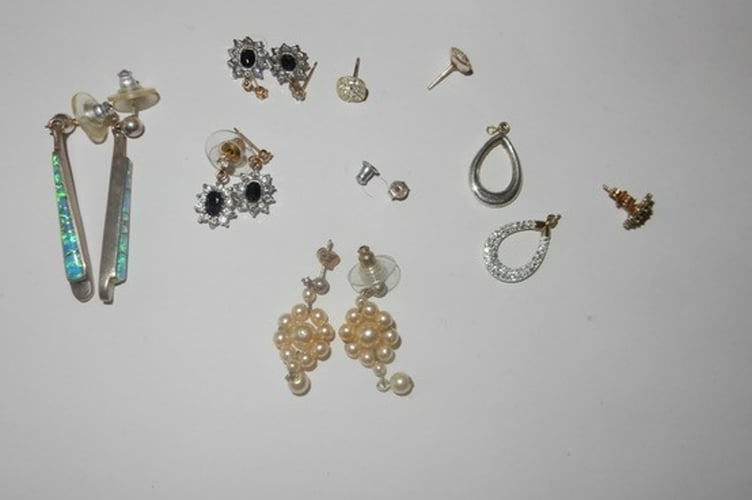 Some of the jewellery stolen in the North Tawton burglary.