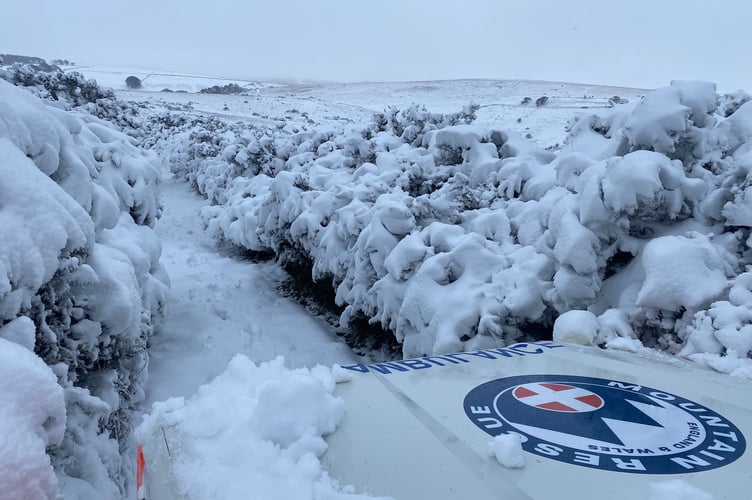 Snow can descend very quickly on Dartmoor making navigating it very difficult for even the most experienced hiker or camper. (Picture: North Dartmoor Search and Rescue)