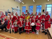 Sixty took part in Friends of North Tawton School Santa Dash
