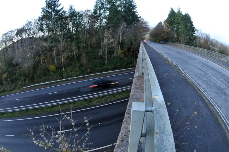Blackpool overbridge across the A38