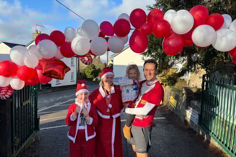 Happy to have finished the Santa Dash.  AQ 9133
