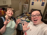 Sisters bake for twelve hours to raise money for charity