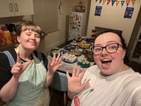 Sisters bake for twelve hours to raise money for charity