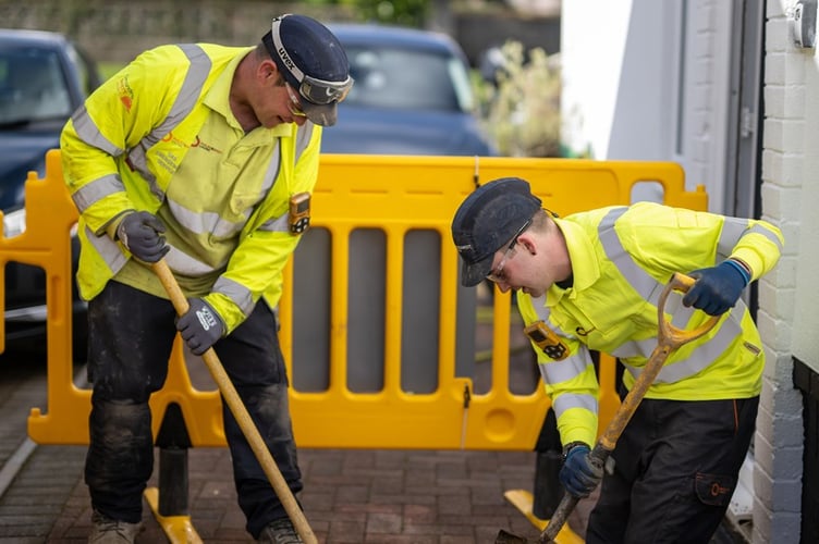 Stock image of workers