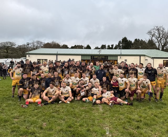 Entertaining memorial rugby match played at North Tawton