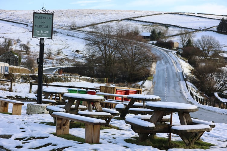The hills above Merrivale from the Dartmoor Inn today. By Chris Cottrell.