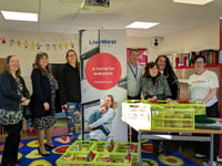Food boxes given out at Okehampton Primary School