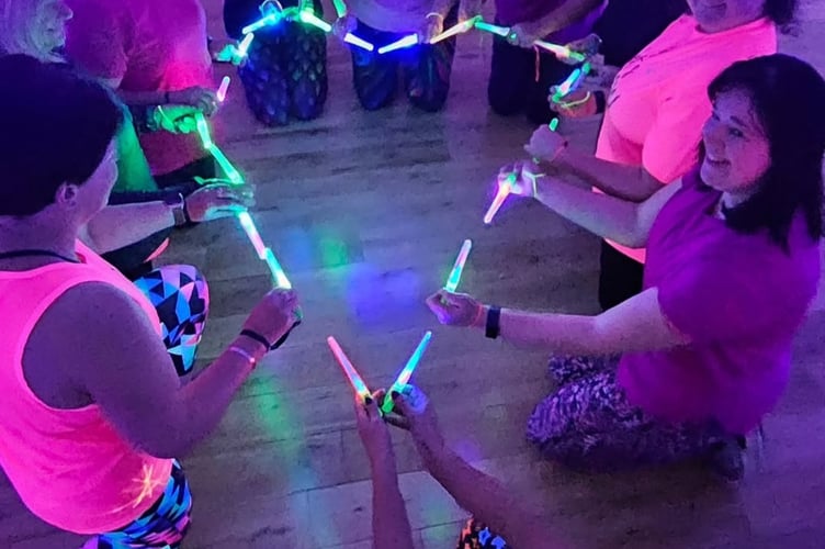 The clubbercise attendees who join Gemma for the sessions in Okehampton