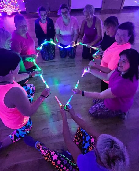 The clubbercise attendees who join Gemma for the sessions in Okehampton