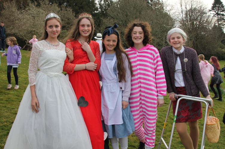 Mount Kelly College World Book Day princesses.