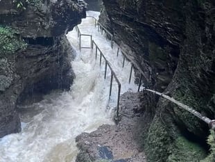 Lydford Gorge hopes to reopen by end of month after mudslide
