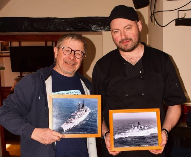 Veterans thank pub landlord for hosting breakfast club