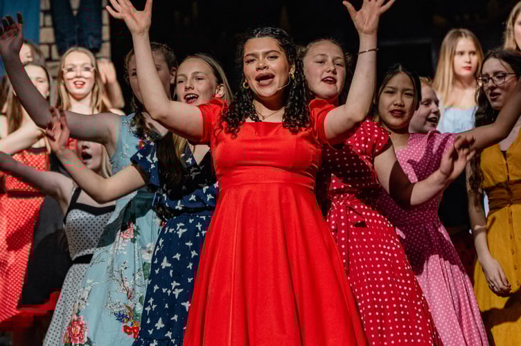 Lucia as Anita in West Side Story at Shebbear College