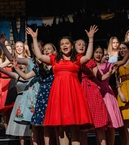 Lucia as Anita in West Side Story at Shebbear College