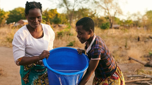 Water Aid helps people in Africa