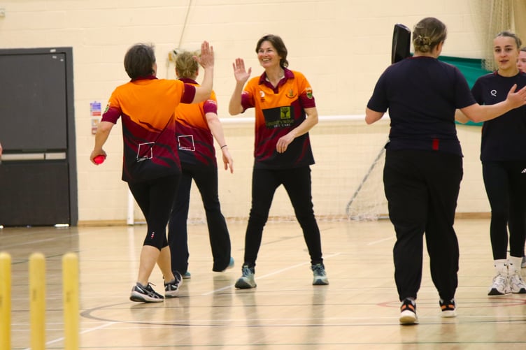 Moorland Maidens are the new Devon Indoor Softball Cricket Champions of Devon. Picture by Chris Cottrell.
