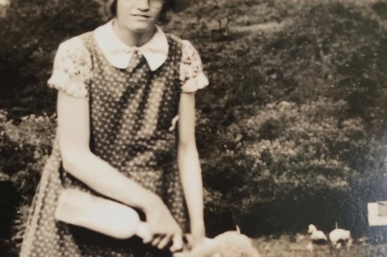 Looking back to when Dolly (Dorothy) Moore was a young woman as she marks her centenary birthday. Picture courtesy of Dorothy Moore.