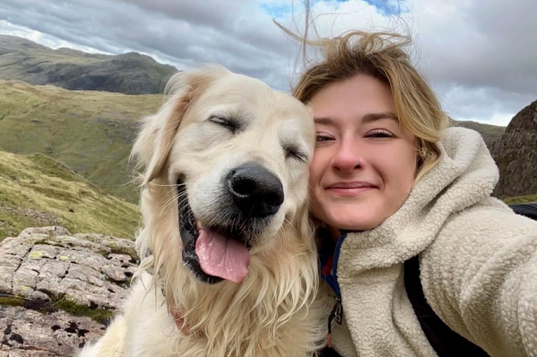 Ellie Allen and five-year-old dog Max.