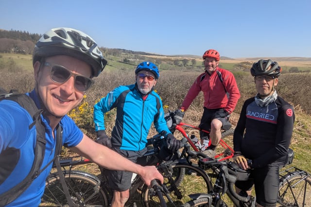 Four men take on 120-mile cycle challenge for charity