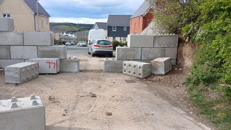 The wall has been knocked down