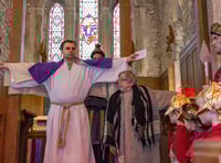 Good Friday story moves inside due to biblical deluge