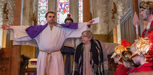 Good Friday story moves inside due to biblical deluge