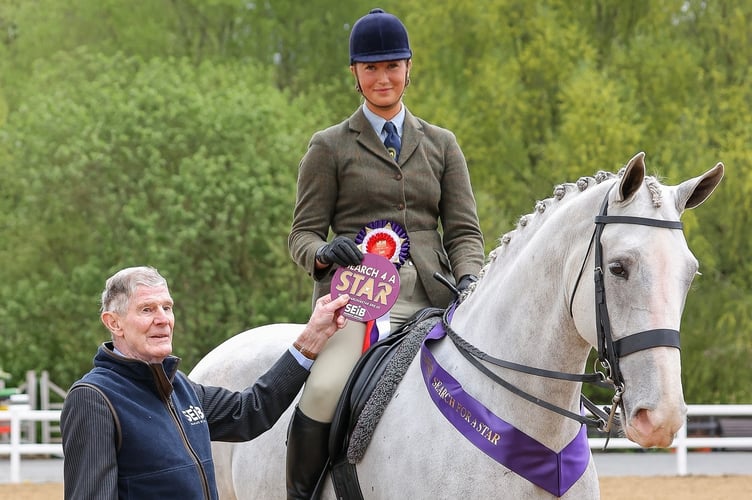 Sophie Williams and her horse silver Lily of Mourne.