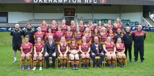 Okehampton women's rugby team fundraise for national final trip