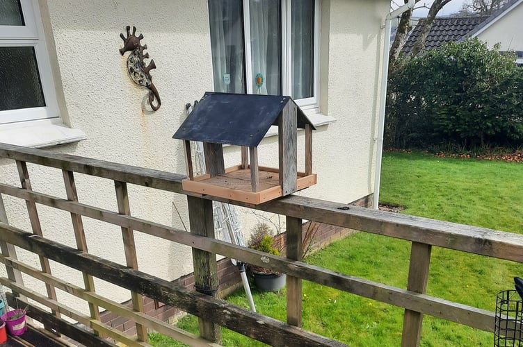 The bird box that the Men in Sheds created.