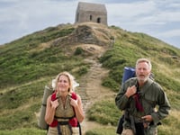 Gillian Anderson in SW writer's odyssey walk 