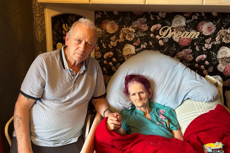Joe and Carol Smith. Joe has battled to find help with caring for Carol so she can remain at home.