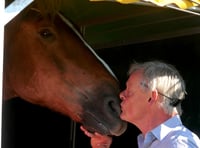 Martin Clunes opens horse event at Devon County Show