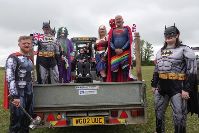 Superheroes create village fun 