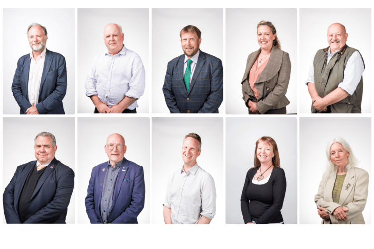 Members of Devon County Council new cabinet. Picture: DCC